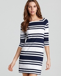 This striped tunic from Lilly Pulitzer is designed to fit right in on New England shores. Get on board: this dress makes a perfect mate for boat shoes and a canvas tote. This striped tunic from Lilly Pulitzer is designed to fit right in on New England shores. Get on board: this dress makes a perfect mate for boat shoes and a canvas tote.