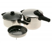 Fagor Splendid 2-in-1 5 Piece Pressure Cooker Set Fagor Splendid 2-in-1 5 Piece Pressure Cooker Set