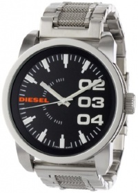 Diesel Watches Men's Stainless Steel Not-So-Basic Basic Analog Black Dial Watch
