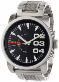 Diesel Watches Men's Stainless Steel Not-So-Basic Basic Analog Black Dial Watch Diesel Watches Men's Stainless Steel Not-So-Basic Basic Analog Black Dial Watch