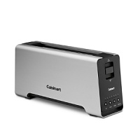 Exclusively ours, this 2 slice toaster from Cuisinart features an LED counter, 7-shade controls and options for bagels and defrosting. Brushed finish. Exclusively ours, this 2 slice toaster from Cuisinart features an LED counter, 7-shade controls and options for bagels and defrosting. Brushed finish.