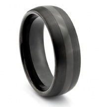 8MM Tungsten Carbide Mens Black _ Wedding Band Ring (Available Sizes 7-14 Including Half Sizes) 8MM Tungsten Carbide Mens Black _ Wedding Band Ring (Available Sizes 7-14 Including Half Sizes)