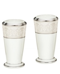 For more than 90 years, Noritake has made an art of setting the table. Whether you host gala home soirees or prefer to dine casually with the family, Noritake has a perfect tabletop setting for you. The formal Silver Palace collection is a masterpiece of textural contrast, combining smooth white bone china with a band of embossed, silver-trimmed detailing, lavishly finished with a polished platinum rim. For more than 90 years, Noritake has made an art of setting the table. Whether you host gala home soirees or prefer to dine casually with the family, Noritake has a perfect tabletop setting for you. The formal Silver Palace collection is a masterpiece of textural contrast, combining smooth white bone china with a band of embossed, silver-trimmed detailing, lavishly finished with a polished platinum rim.