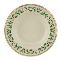 Lenox Holiday Gold Banded Ivory China Pasta Bowl/Rim Soup Lenox Holiday Gold Banded Ivory China Pasta Bowl/Rim Soup