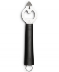 Have a lot of bottled-up frustration? Conquer it with this smart bottle opener. Crafted from high-carbon stain-resistant steel, this simplistic tool is great to have on hand for a quick and easy open of any stubborn bottle. Lifetime warranty. Have a lot of bottled-up frustration? Conquer it with this smart bottle opener. Crafted from high-carbon stain-resistant steel, this simplistic tool is great to have on hand for a quick and easy open of any stubborn bottle. Lifetime warranty.
