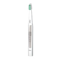 The Pulsonic is Oral-B's slimmest and lightest sonic toothbrush. Light in your hand and gentle on your teeth and gums, it delivers powerful cleaning effects, removing stains and plaque with an exclusive brush head design that contours around teeth. The 2-minute timer keeps you brushing for the time period recommended by dentists.