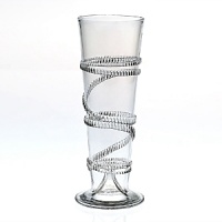 Juliska glassware is mouth-blown by artisans in the hills of Prague. The unique composition of Juliska glass allows it to be blown especially thin, making the glass an unexpected pleasure to drink from and to handle. Being handmade, no 2 pieces of Juliska are identical. Each will have its own individual character - small bubbles, slight color and size variations. Dishwasher-safe on warm gentle cycle with mild detergent. Larger or highly decorated pieces - wash by hand. Juliska glassware is mouth-blown by artisans in the hills of Prague. The unique composition of Juliska glass allows it to be blown especially thin, making the glass an unexpected pleasure to drink from and to handle. Being handmade, no 2 pieces of Juliska are identical. Each will have its own individual character - small bubbles, slight color and size variations. Dishwasher-safe on warm gentle cycle with mild detergent. Larger or highly decorated pieces - wash by hand.