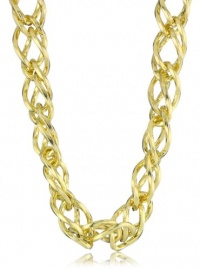 1AR by UnoAerre 18KT Gold Plated Rope Link Chain Necklace