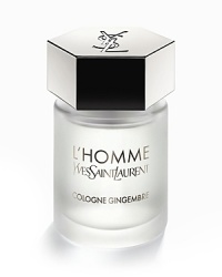 Introducing the new, addictive Yves Saint Laurent men's fragrance, L'Homme Cologne Gingembre. L'Homme Cologne Gingembre has an increased zesty and spicy freshness. The attractive force of Chinese Ginger combines with the sensuality of modern woody accents.Notes: bergamot, aquatic accord, Chinese ginger, white pepper, violet leaves, basil, cedar wood, oakmoss, vetiver, musk. Introducing the new, addictive Yves Saint Laurent men's fragrance, L'Homme Cologne Gingembre. L'Homme Cologne Gingembre has an increased zesty and spicy freshness. The attractive force of Chinese Ginger combines with the sensuality of modern woody accents.Notes: bergamot, aquatic accord, Chinese ginger, white pepper, violet leaves, basil, cedar wood, oakmoss, vetiver, musk.