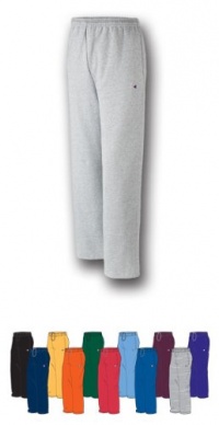 Champion Double Dry Eco Fleece Open Bottom Pant P800-2XL-Columbia Blue Champion Double Dry Eco Fleece Open Bottom Pant P800-2XL-Columbia Blue