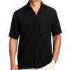 Cubavera Men's Big-Tall Short Sleeve L-Shape Embroidered Shirt