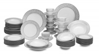 Mikasa Parchment 58-Piece Dinnerware Set, Service for 8 Mikasa Parchment 58-Piece Dinnerware Set, Service for 8