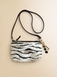 She'll love to store all her trinkets and treasures in this oh-so-chic mini bag crafted from lush faux fur.Single shoulder strapTop-zip closureSignature keychainModacrylic/acrylic/polyester6H X 11W X 5½DImported She'll love to store all her trinkets and treasures in this oh-so-chic mini bag crafted from lush faux fur.Single shoulder strapTop-zip closureSignature keychainModacrylic/acrylic/polyester6H X 11W X 5½DImported