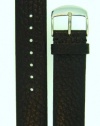 JP Leatherworks Leather Watchband Fits Philip Stein Large Size 2, 20mm Black With Spring Bars