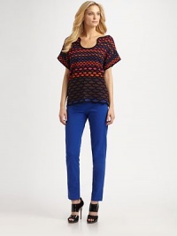 A pocket-less, design that offers a smooth silhouette and a fantastic pop of color.Pull-on styleAbout 28 long98% cotton/2% elastaneDry cleanImported Model shown is 5'9 (175cm) wearing US size 4. A pocket-less, design that offers a smooth silhouette and a fantastic pop of color.Pull-on styleAbout 28 long98% cotton/2% elastaneDry cleanImported Model shown is 5'9 (175cm) wearing US size 4.
