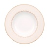 The Samarkand bone china collection by Villeroy & Boch combines stylish, exotic elements with timeless elegance. Precious golden bands and chains decorate this pure white bone china pattern. Warm ivory tones add a harmonious touch. Mix and match with the coordinating Mosaic-designed dinner or salad plate for a look that is truly your own.