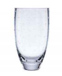 With etched polka dots in clear crystal, the Larabee Dot bouquet vase epitomizes the modern elegance and irresistible whimsy of kate spade new york. With etched polka dots in clear crystal, the Larabee Dot bouquet vase epitomizes the modern elegance and irresistible whimsy of kate spade new york.