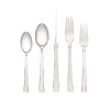 By the hand, for the hand. With a curved handle and center, length-long pleat, this city-chic flatware is perfect for any style, any place.