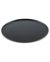 The perfect pan for creating thin crust pizza, calzones or even frozen snacks. Nonstick surface ensures even browning and a crispier crust. Easily doubles as a baking sheet. One-year warranty. The perfect pan for creating thin crust pizza, calzones or even frozen snacks. Nonstick surface ensures even browning and a crispier crust. Easily doubles as a baking sheet. One-year warranty.