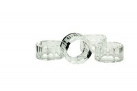 Oleg Cassini 126691 Scalloped Flower Crystal Napkin Rings, Set of 4 Oleg Cassini 126691 Scalloped Flower Crystal Napkin Rings, Set of 4