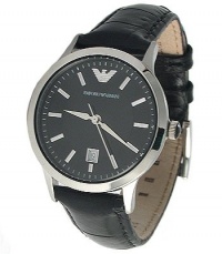 Emporio Armani Quartz, Black Leather Band Black Dial - Women's Watch AR2412 Emporio Armani Quartz, Black Leather Band Black Dial - Women's Watch AR2412