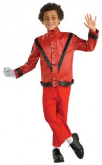 Michael Jackson Costume, Child's Deluxe Red Thriller Jacket Costume Michael Jackson Costume, Child's Deluxe Red Thriller Jacket Costume