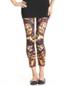 Add something fierce to your everyday accessorizing with these lion print leggings from Hot Sox.  Pair them with long sweaters or short skirts for a look that really roars.