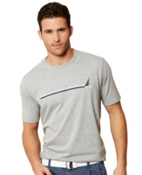 Set your laid-back look sailing with this graphic t-shirt from Nautica. Set your laid-back look sailing with this graphic t-shirt from Nautica.