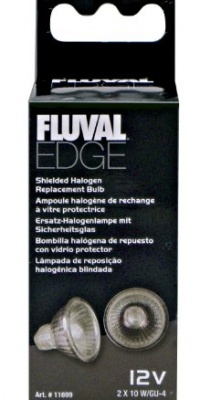 Fluval EDGE Shielded Halogen Replacement Bulb, 10 Watts - 2-pack