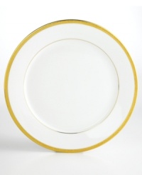 Add the warm glow of gold to your formal table with the classic style of the Charter Club Grand Buffet Gold collection. Fine china dinner plates shine beautifully with a wide outer band of gold enhanced by a delicately detailed scroll pattern. Add the warm glow of gold to your formal table with the classic style of the Charter Club Grand Buffet Gold collection. Fine china dinner plates shine beautifully with a wide outer band of gold enhanced by a delicately detailed scroll pattern.