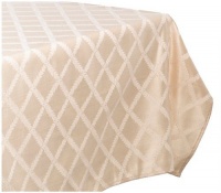 Lenox Laurel Leaf 70-by-122-Inch Oblong / Rectabgle Tablecloth, Ivory