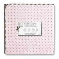 SwaddleDesigns Ultimate Receiving Blanket, Polka Dots, Pastel Pink with Brown SwaddleDesigns Ultimate Receiving Blanket, Polka Dots, Pastel Pink with Brown