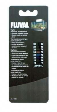 Fluval EDGE Digital Aquarium Thermometer - 64 to 86 degrees Fahrenheit Fluval EDGE Digital Aquarium Thermometer - 64 to 86 degrees Fahrenheit