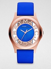Marc by Marc Jacobs Henry Blue Cut-out Dial Rose Gold Ion-plated Ladies Watch MBM1244 Marc by Marc Jacobs Henry Blue Cut-out Dial Rose Gold Ion-plated Ladies Watch MBM1244