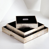 Experience the world of Natori where East meets West, and art meets life. Inspired by a passion for uniqueness, this chic lacquer tray is the perfect way to organize your desk or dresser or serve hors d'oeuvres. Experience the world of Natori where East meets West, and art meets life. Inspired by a passion for uniqueness, this chic lacquer tray is the perfect way to organize your desk or dresser or serve hors d'oeuvres.