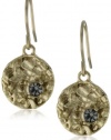 Kenneth Cole New York Textured Gold-Tone Drop Earrings