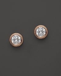 Diamond Milgrain Stud Earrings in 14K Rose Gold, 0.25 ct. t.w. Diamond Milgrain Stud Earrings in 14K Rose Gold, 0.25 ct. t.w.