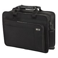 Removable padded laptop sleeve and a mesh packing folder for clothes- perfect for overnight trip. Removable padded laptop sleeve and a mesh packing folder for clothes- perfect for overnight trip.