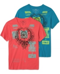 Spice up your standards. This Guess shirt bring a little heat to your weekend basics. Spice up your standards. This Guess shirt bring a little heat to your weekend basics.