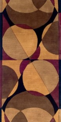 Area Rug 2x12 Runner Contemporary Brown Color - Momeni New Wave Rug from RugPal