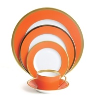 Haviland's Laque de Chine Gold is both timeless and modern, enabling traditional color-matching selections to radical color combinations. Unique pieces' smooth, bold colors are united by a brilliant gold band. Haviland's Laque de Chine Gold is both timeless and modern, enabling traditional color-matching selections to radical color combinations. Unique pieces' smooth, bold colors are united by a brilliant gold band.