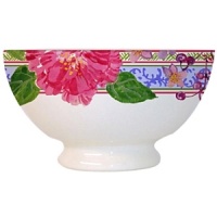 Millefleurs was inspired by flowers in a European garden as well as antique tableware. Its delicate renderings of pansies, roses, and thistles are blended with a vintage border in a contemporary color palette. Sophisticated, yet fresh and youthful. Dishwasher and microwave safe (for reheating only). Millefleurs was inspired by flowers in a European garden as well as antique tableware. Its delicate renderings of pansies, roses, and thistles are blended with a vintage border in a contemporary color palette. Sophisticated, yet fresh and youthful. Dishwasher and microwave safe (for reheating only).