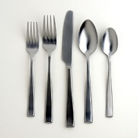 Legend Satin 65-piece flatware set by Cambridge Silversmiths. Set includes 12 of each: dinner fork, dinner spoons, salad forks, teaspoons and dinner knives; 1 of each: sugar shell, butter knife, serving spoon, slotted spoon and cold meat fork. Legend Satin 65-piece flatware set by Cambridge Silversmiths. Set includes 12 of each: dinner fork, dinner spoons, salad forks, teaspoons and dinner knives; 1 of each: sugar shell, butter knife, serving spoon, slotted spoon and cold meat fork.