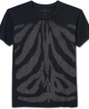 Show your wild side. The zebra print on this t-shirt from Andrew Charles is style that can't be tamed.
