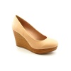 R2 By Report Jaylene Wedges Heels Shoes Nude Womens New/Display