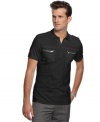 Epaulet and zip pocket detailing breathe new life into the tired polo with this shirt from Calvin Klein. (Clearance)