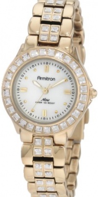 Armitron NOW Women's 753689MPGP Swarovski Crystal Accented Gold-Tone Bracelet Watch Armitron NOW Women's 753689MPGP Swarovski Crystal Accented Gold-Tone Bracelet Watch