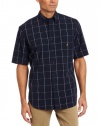 Nautica Men's Short Sleeve Window Pane Shirt