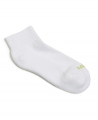Cushioned comfort is yours with these classic quarter-top socks by HUE. Comes in a pack of six. Cushioned comfort is yours with these classic quarter-top socks by HUE. Comes in a pack of six.