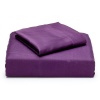 Perry Ellis Microfiber Sheet Set, Plum, Queen